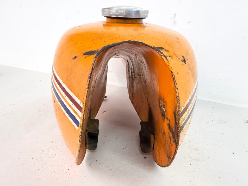 1971-1973 Kawasaki F6 Enduro 125 OEM Orange Gas Fuel Tank 51001